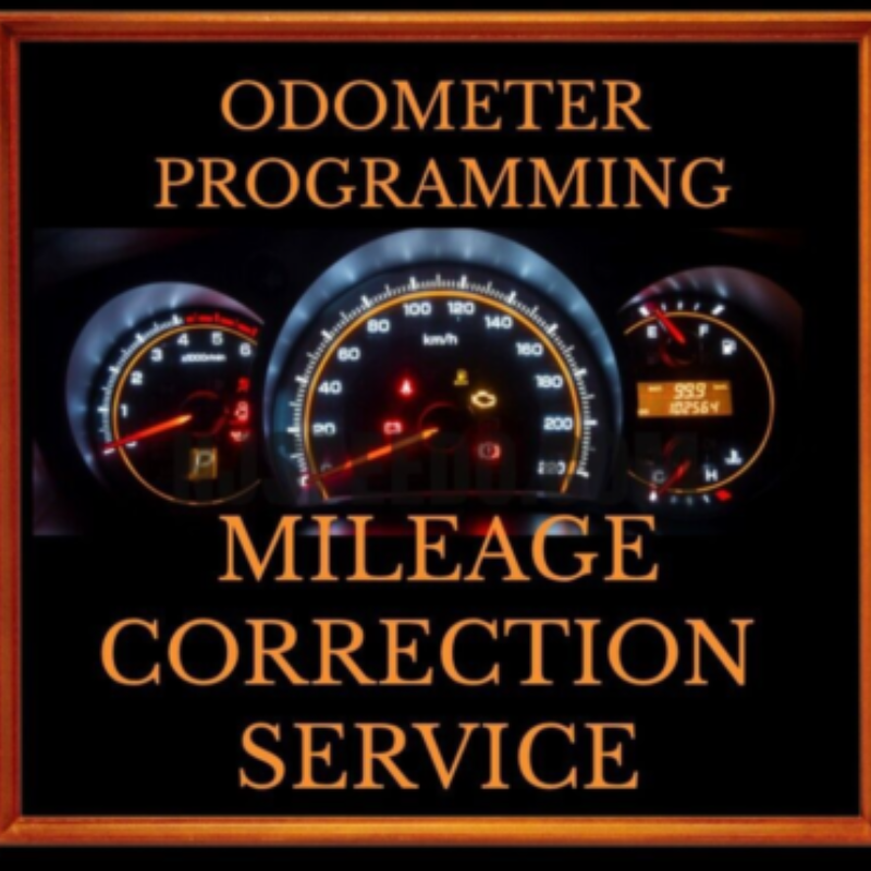 Speedometer cluster odometer correction and mileage programming service